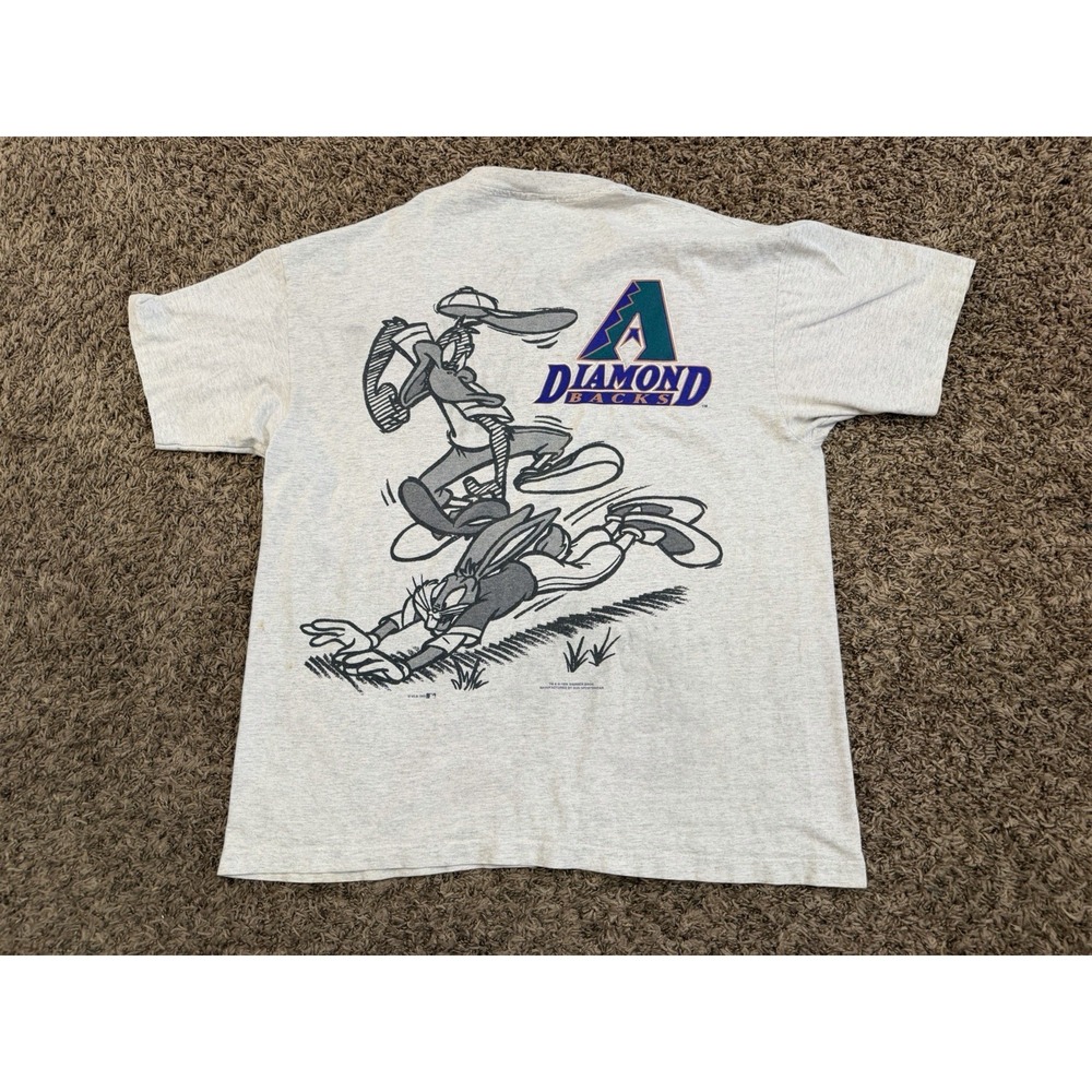Vintage 90s Arizona Diamondbacks Looney Tunes Shirt Mens MLB Single Stitch XL